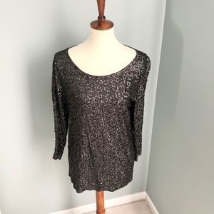 J. Crew Sequin Top L